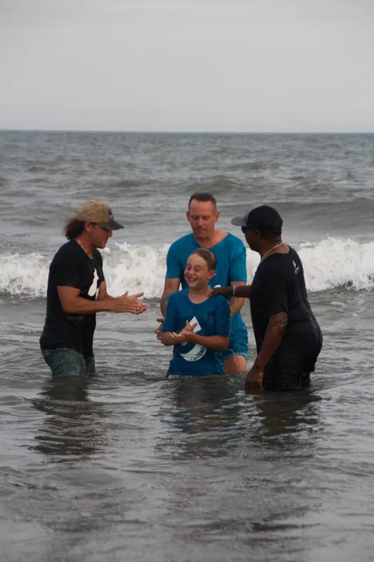 Ocean baptism at Seacoast Church