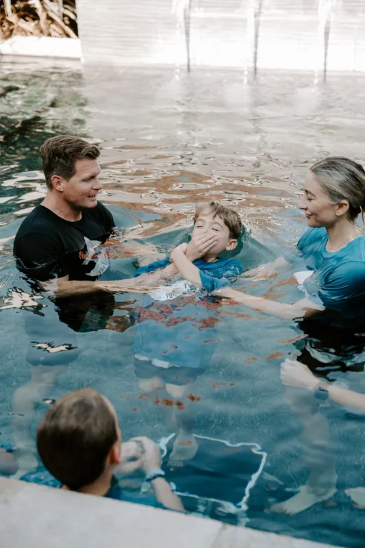 Family baptism at Seacoast Church